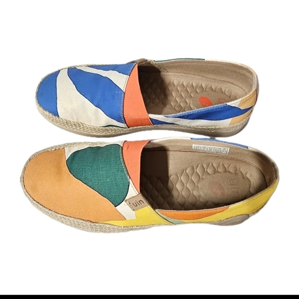 UIN Tropical Day Marbella 8.5 Women's Canvas Espadrilles Colorful Light Shoes